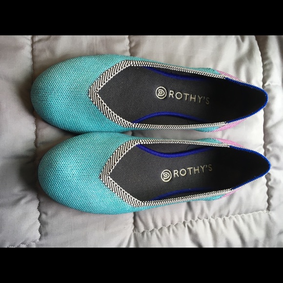 rothy 39 s shoes euc custom rothys flats 1 9s flashback rothys size chart